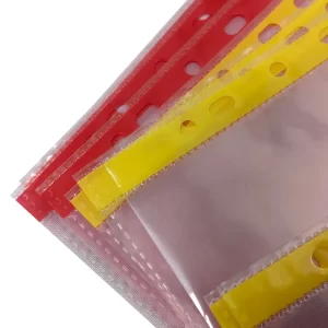 11 Hole Pink or Yellow Cleanroom File Bag A4 A3 Dust-Free ESD Anti-Static Document Bag - Image 4
