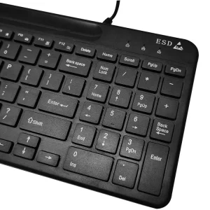 Cleanroom Use ESD Black ESD Antistatic Wired Keyboard Mouse Set for Lab - Image 2