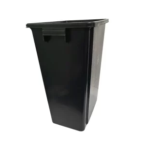 Black Plastic Recycled ESD Waste Bin Antistatic Trash Can for Cleanroom Use - Image 2