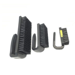 Synthetics Fibers Cleaning Static Discharge Brush Plastic Handle U Shape Color Black - Image 2
