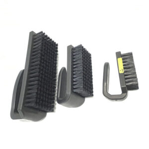 Synthetics Fibers Cleaning Static Discharge Brush Plastic Handle U Shape Color Black - Image 3