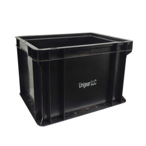 Esd Anti Static Turnover Box Large Black Car Parts Injection Molded Plastic Box Anti Static Plastic Box - Image 1