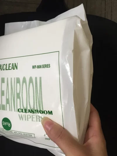 140GSM Cleanroom Wiper Polyester Double Knit Wiper Size 4"x4" 6"x6" 9"x9" 12"x12" - Image 4