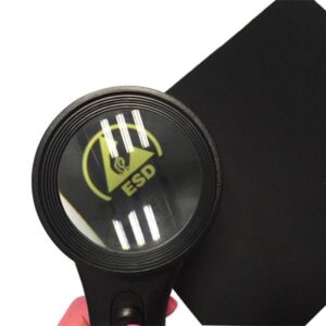 Anti Static ESD Safe Handheld Magnifier 62mm Dia. Lens 5X LED Light 2 Batteries Needed - Image 3