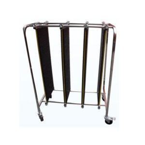 Horizon Hold ESD PCB Board Circulation Cart Panel Rack SUS 304 Stainless Steel - Image 1