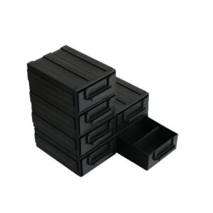 Black ESD Safe Storage Cabinets Drawers Anti Static Size 138x3x46 mm - Image 2