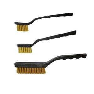 Teeth Shape ESD Safe Brush Conductive Plastic Handle With Synthetics Fibers - Image 3