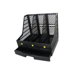 A4 Size Permanent ESD Safe Magazine File Basket 3 Compartments Drawer Options - Image 2