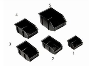 Space Saving Smooth Surface ESD Storage Bins For Electronics Components / Parts - Image 3