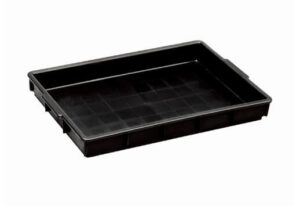 Stackable Black Plastic Conductive Tray Polypropylene For Small Parts Storage - Image 2