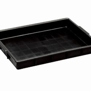 Stackable Black Plastic Conductive Tray Polypropylene For Small Parts Storage - Image 2