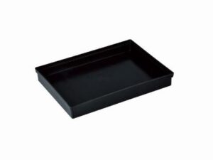 Stackable Black Plastic Conductive Tray Polypropylene For Small Parts Storage - Image 3