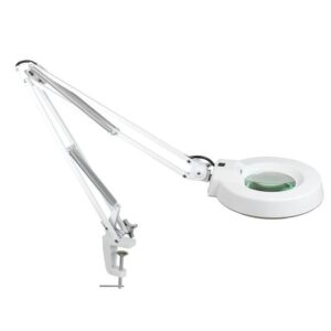 Clamp Base Illuminated Magnifying Lamp 22W Fluorescent Standard Lens Size 5 Inch - Image 1