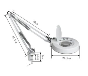 5 Inch Swing Arm Magnifying Lamp Energy Saving SMD Magnifying LED Work Light - Image 4