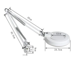 5 Inch Swing Arm Magnifying Lamp Energy Saving SMD Magnifying LED Work Light - Image 3