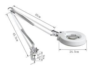 5 Inch Swing Arm Magnifying Lamp Energy Saving SMD Magnifying LED Work Light - Image 2