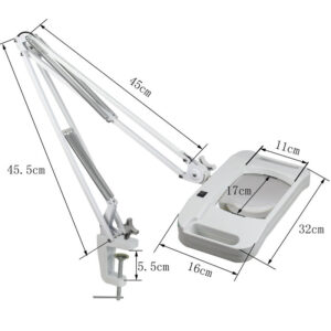 Rectangle Illuminated Magnifying Lamp On Stand Optical Lens 3D 5D ISO / SGS Approve - Image 2
