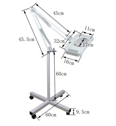3 Diopter / 5 Diopter Magnifying Lamp Floor Standing Magnifying Glass With Light - Image 2