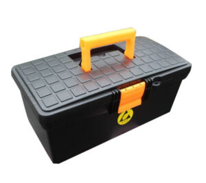 Black Permanent ESD Office Supplies ESD Tool Box For Electronics / Medical Device - Image 1