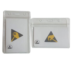 Cleanroom EPA ESD Office Supplies ESD Soft Rigid Hanging Badge Holder And Clip - Image 1