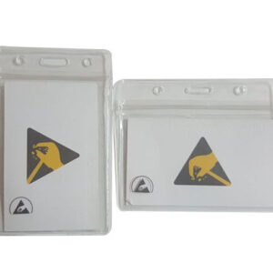 Cleanroom EPA ESD Office Supplies ESD Soft Rigid Hanging Badge Holder And Clip - Image 1