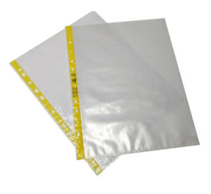 Polyethylene A4 A3 Esd Document Wallet 11 Holes File Wallet Soft Yellow Edges - Image 2