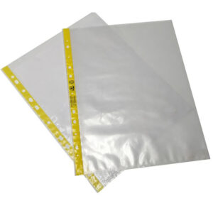 Polyethylene A4 A3 Esd Document Wallet 11 Holes File Wallet Soft Yellow Edges - Image 2