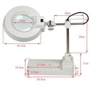 Bright White 5” Desktop Magnifying Glass With Light Environmentally Friendly - Image 2