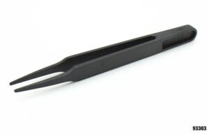 Black Anti Static Tweezers Economic 933 Series Flat Tip Sharp Point All Available - Image 2