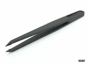 Black Anti Static Tweezers Economic 933 Series Flat Tip Sharp Point All Available - Image 5