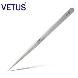 Flat Tip Sharp Point Curved Tip Stainless Steel Forceps Hardness Rockwell Rating 40 HRC - Image 1