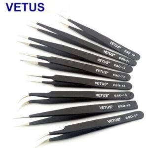 Safe Precision ESD Esd Plastic Tweezers AISI 302 Material Length 110 - 140mm - Image 9