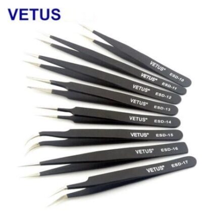 Safe Precision ESD Esd Plastic Tweezers AISI 302 Material Length 110 - 140mm - Image 9