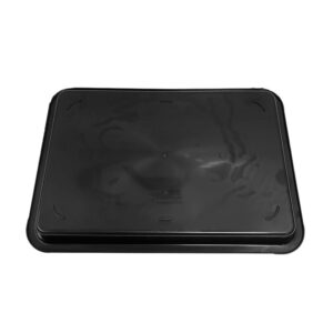530x365x43mm ESD Antistatic Square Trays Black Plastic Rectangular Shallow ESD Tray ESD Electronic Circle Turntable - Image 4