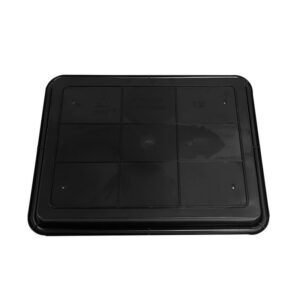 338x255x30mm Anti Static Square Tray Black Plastic Rectangular Shallow Tray ESD Electronic Circle Turntable - Image 3
