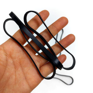 104 X 4 X 1.5mm Black ESD Antistatic Conductive Silicone Band For Electronic Components - Image 4