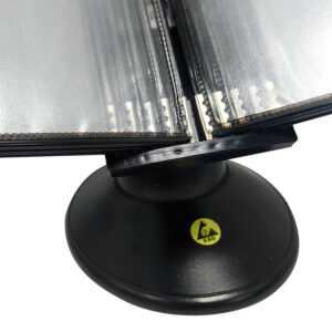 Anti-Static Wall Mounted Rotary Shaft A4 Display Rack - Image 2