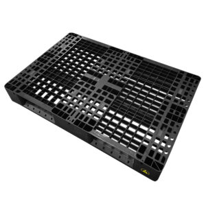 Antistatic Stacking ESD Plastic Pallets For Industry 1200*800*140mm - Image 2