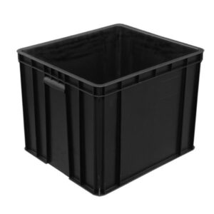 600x400x230mm Cleanroom Black Anti Static ESD PP Box - Image 4