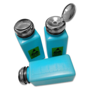 Cleanroom ESD Plastic Alcohol Dispenser Pump Bottle Blue Color 8OZ - Image 3