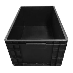 Black Embossing Esd Plastic Bins Anti Static 600x400x330mm - Image 3