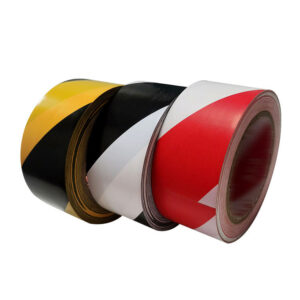 PVC Warning Tape Black Yellow Twill Color Blocking No Printing - Image 4