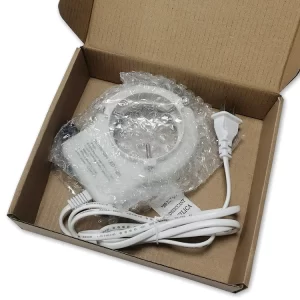 White ESD LED Microscope Ring Light For Stereo Microscope - Image 4