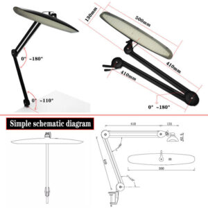Cleanroom Esd Antistatic Working Lamp Black For Office Table - Image 2
