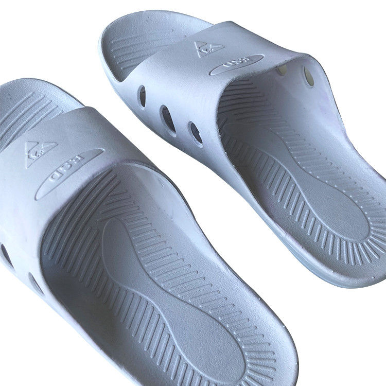 6 Holes Industrial Comfortable Lint Free Safety ESD Slippers For Workshops - Image 2