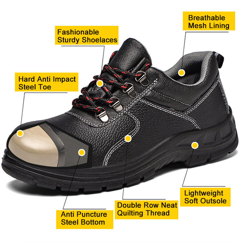 Men'S Anti Impact Anti Puncture ESD Safety Shoes Antistatic Breathable - Image 4