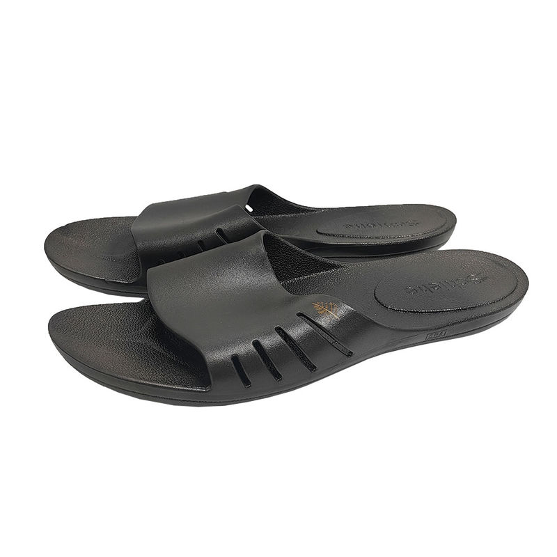 Black Bathroom Anti-Slip Waterproof Home Parent Child Slipper PVC Large Slippers - Image 2