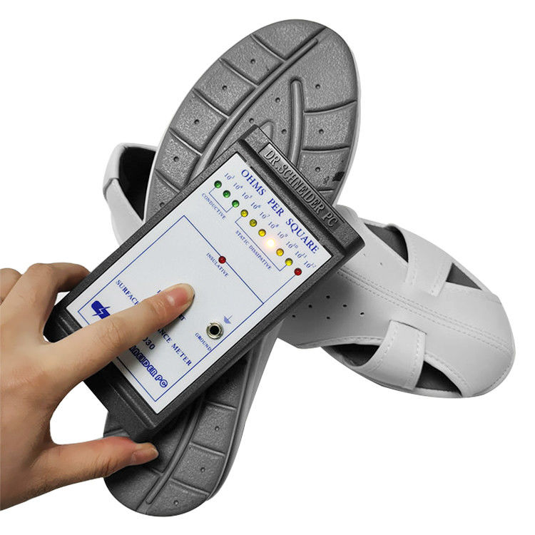 Cleanroom Work Wear Four Hole Design Dust-free White PU Antistatic ESD Shoes - Image 2