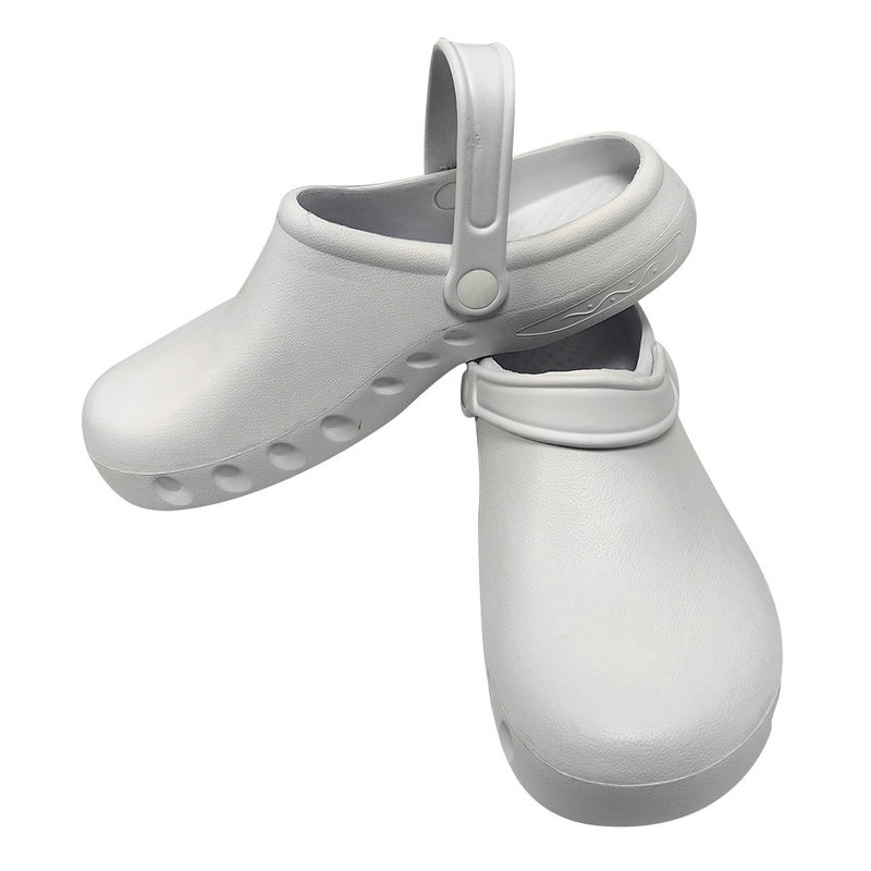 White Laboratory Lightweight Non-Slip Cleanroom EVA Shoes for Operation Room - Image 2