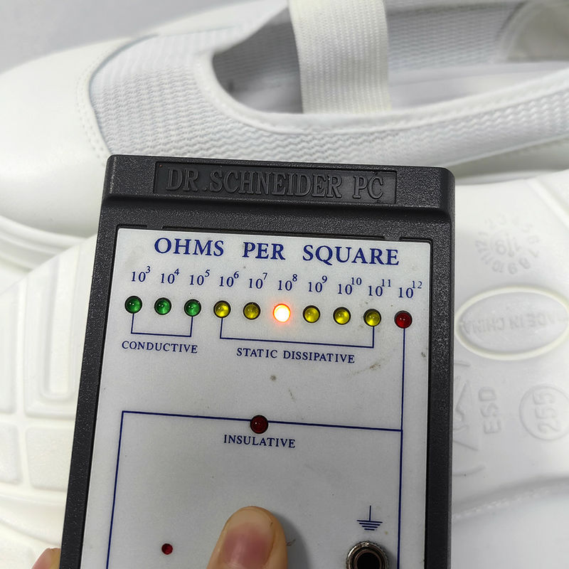 Safety Elastic Open Back Type ESD Antistatic Cleanoom Mesh Shoes for Industrial Workwear - Image 5